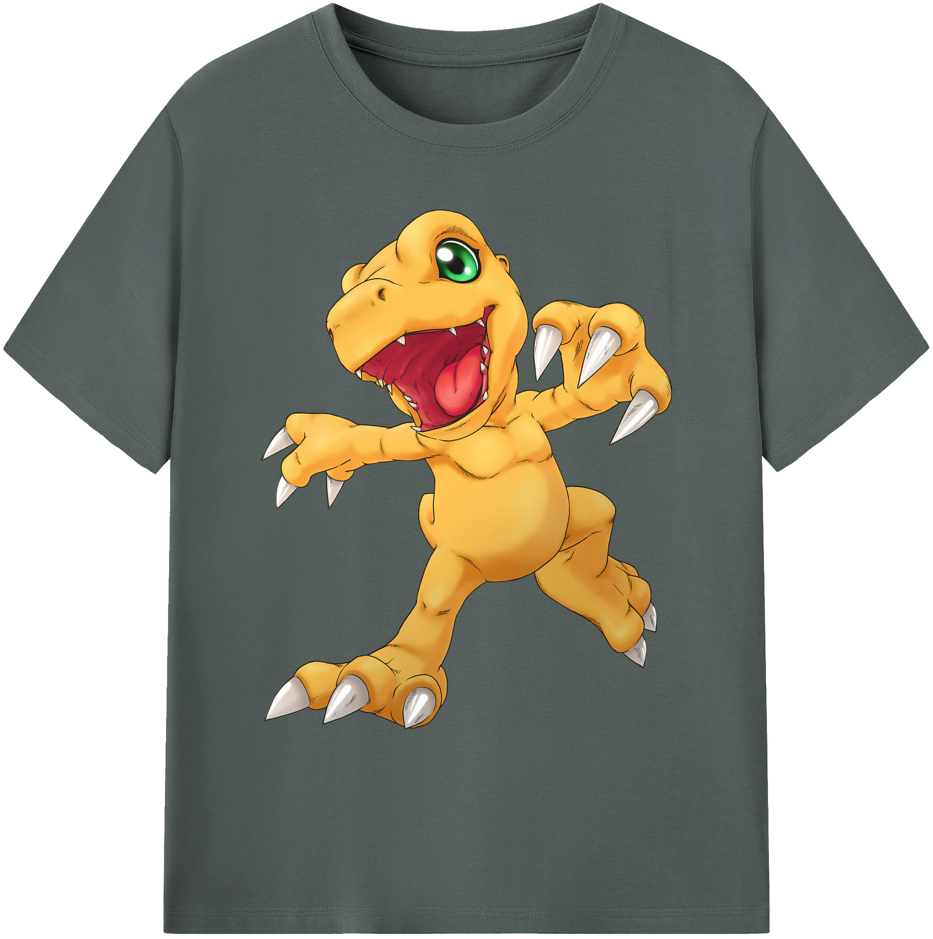 （画像用） Digimon デジタルモンスター/デジモン 綿100％ メンズ半袖Tシャツ｜肌触りやわらか＆通気性